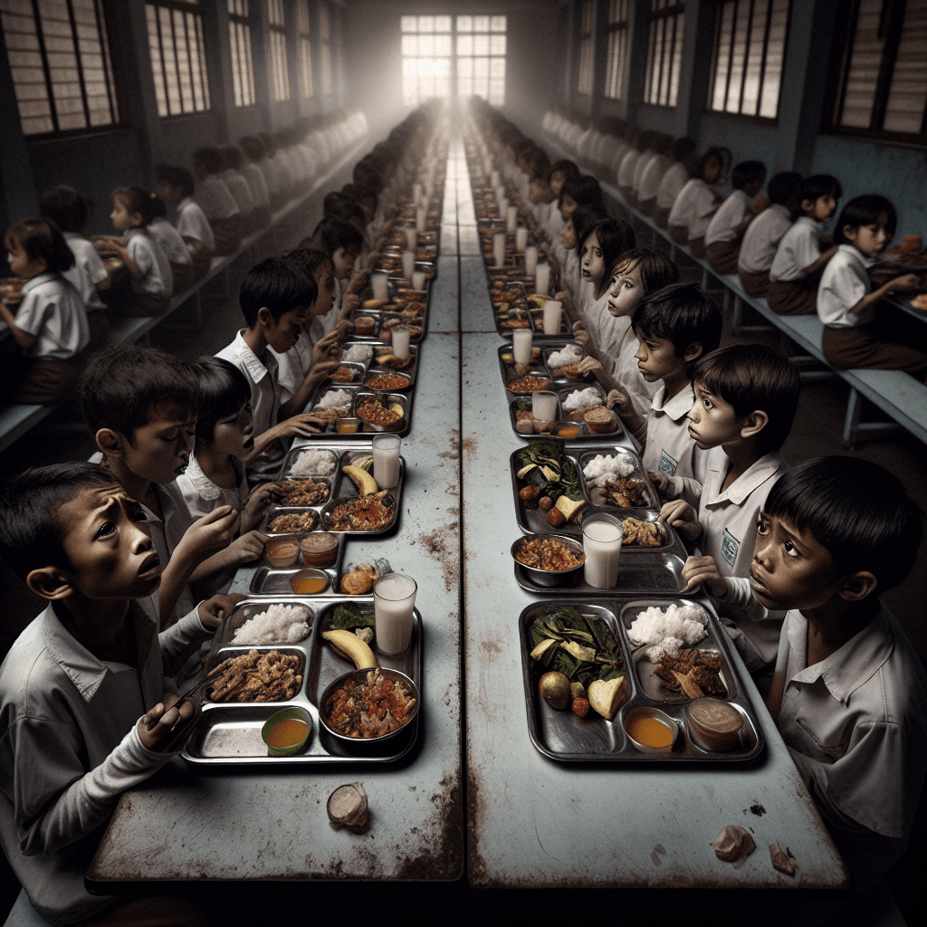 印尼超過千名兒童因免費學校餐生病，引發關注