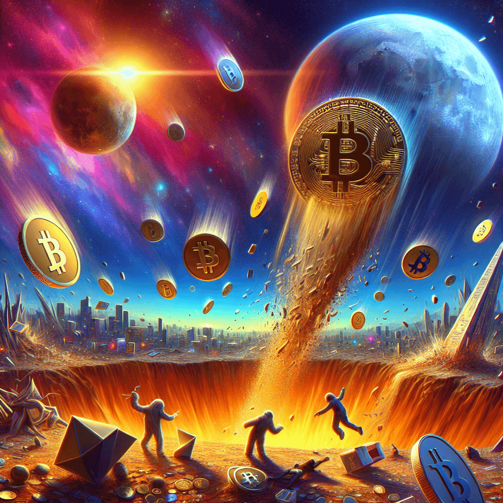 在加密貨幣閃崩中，山寨幣顯著下滑，而比特幣保持穩定