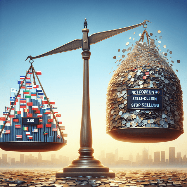 外資賣超逾新台幣130億元，暫停台積電賣壓趨勢