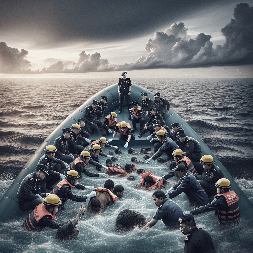 在馬來西亞附近移民船隻翻覆後的救援行動升級