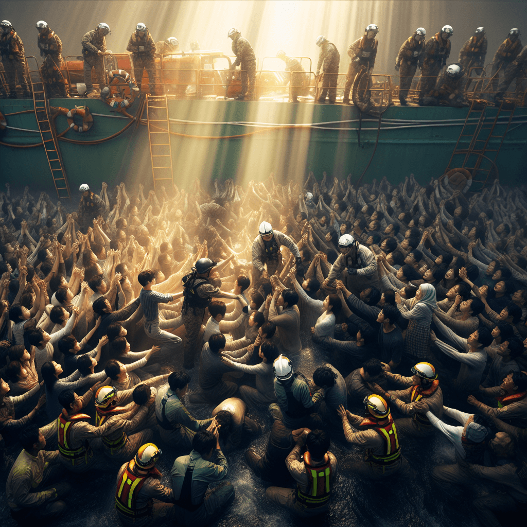 南韓渡輪事故成功救援246名乘客