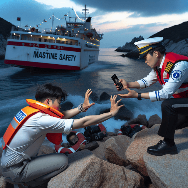 南韓船長因手機使用而導致渡輪事故被捕