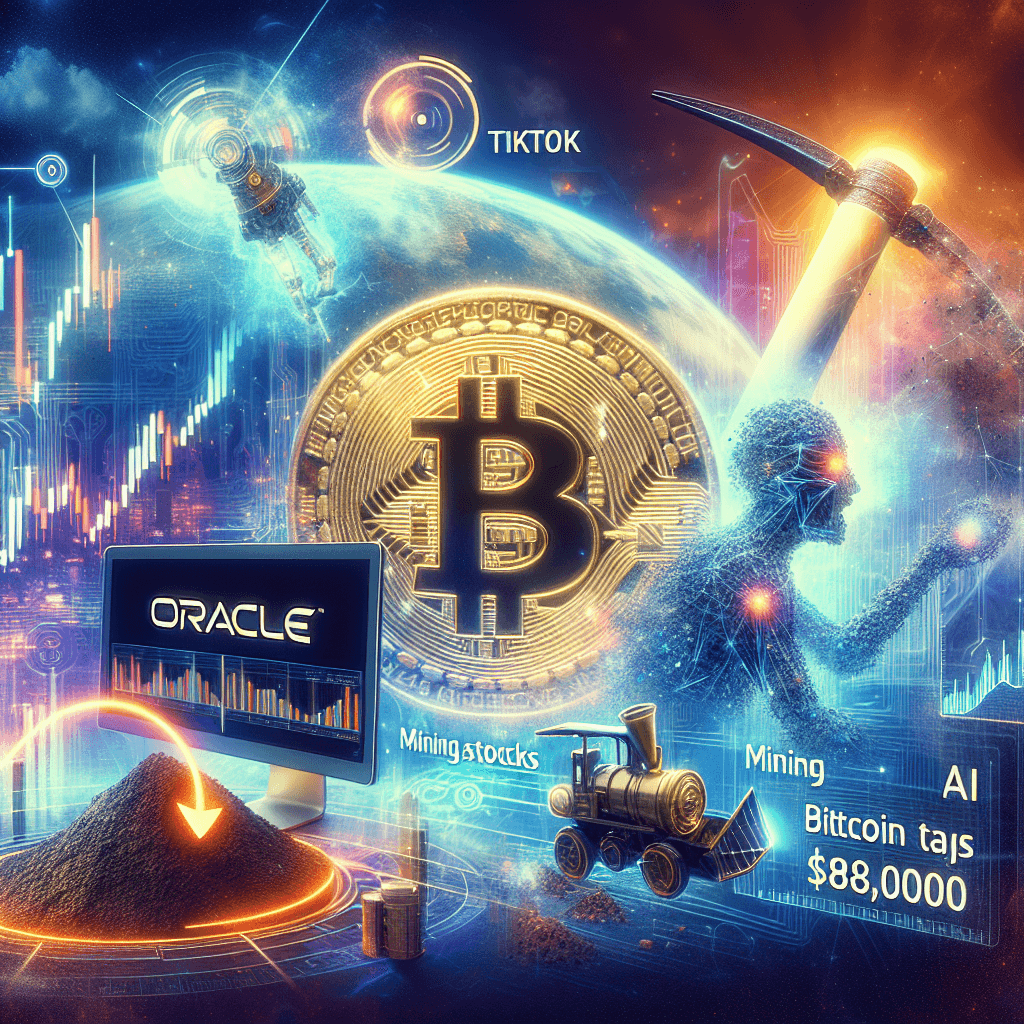 Oracle-TikTok 合作提升 AI 礦業股 隨著比特幣超過 $88,000
