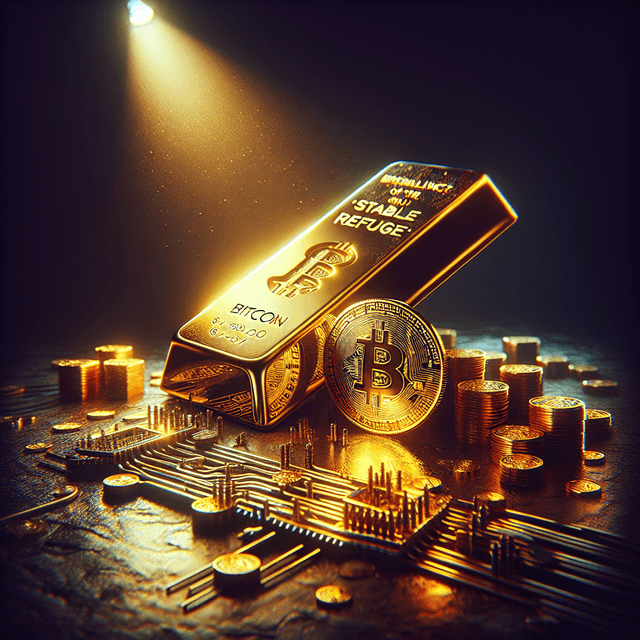 比特幣在經濟不確定性中落後於黃金