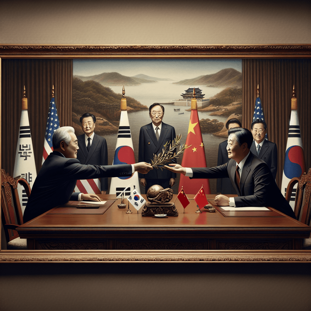 南韓總統尋求在區域緊張局勢中加強與中國的聯繫