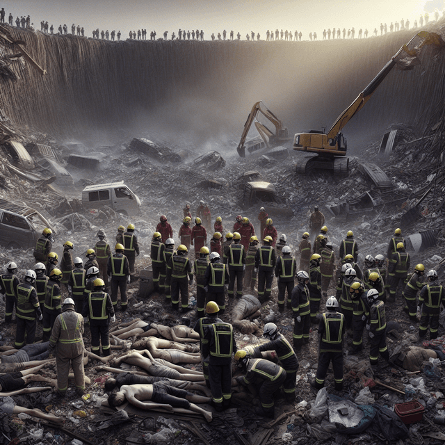 垃圾掩埋場崩塌奪走生命，數十人受困於菲律賓