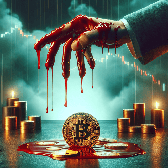 比特幣持續下跌，接近72,000美元