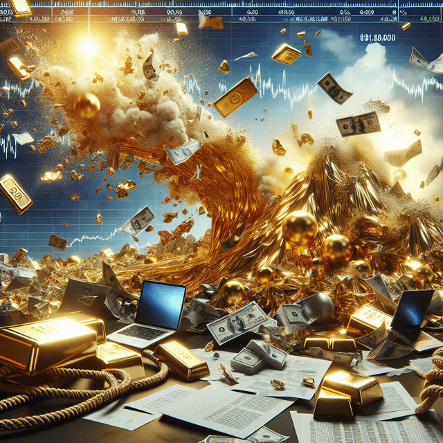 貴金屬暴跌：白銀下跌 15%，黃金下跌超過 3%