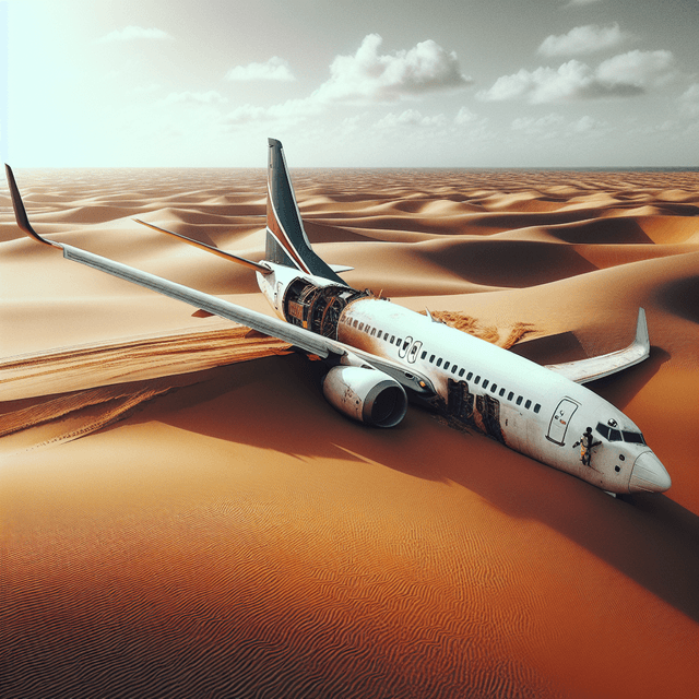 索馬利亞飛行員因故障後安全降落飛機在岸上而備受讚譽