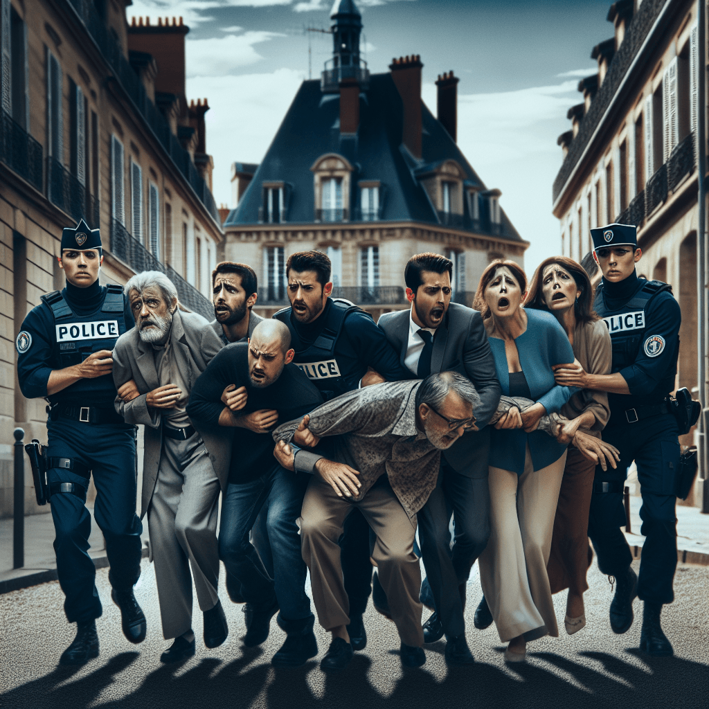 法國民族主義學生悲劇性死亡後的拘捕行動