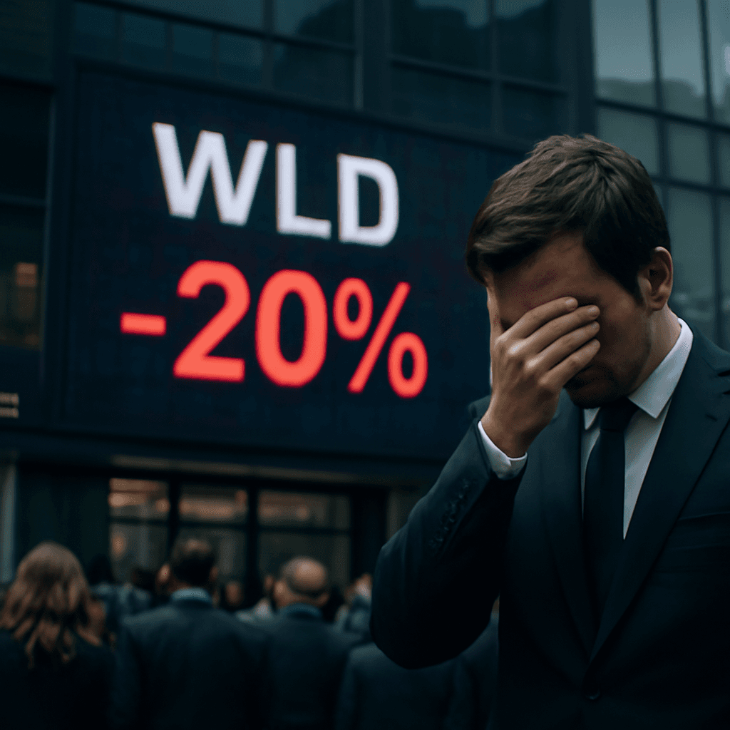 Arthur Hayes 出售全部持股後 Worldcoin 下跌，代幣暴跌 20%