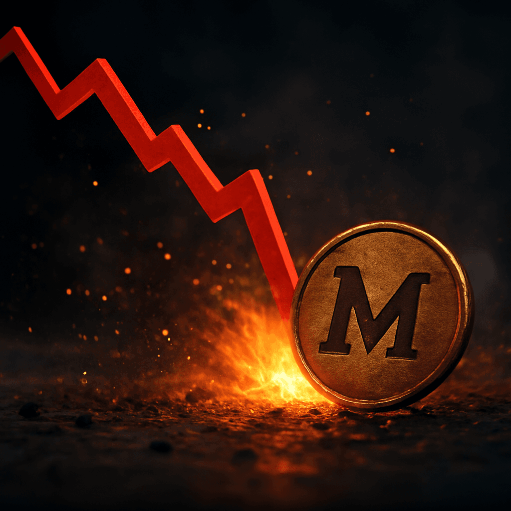 MemeCore 的 M 代幣在一天內暴跌約 74%，無明確觸發原因