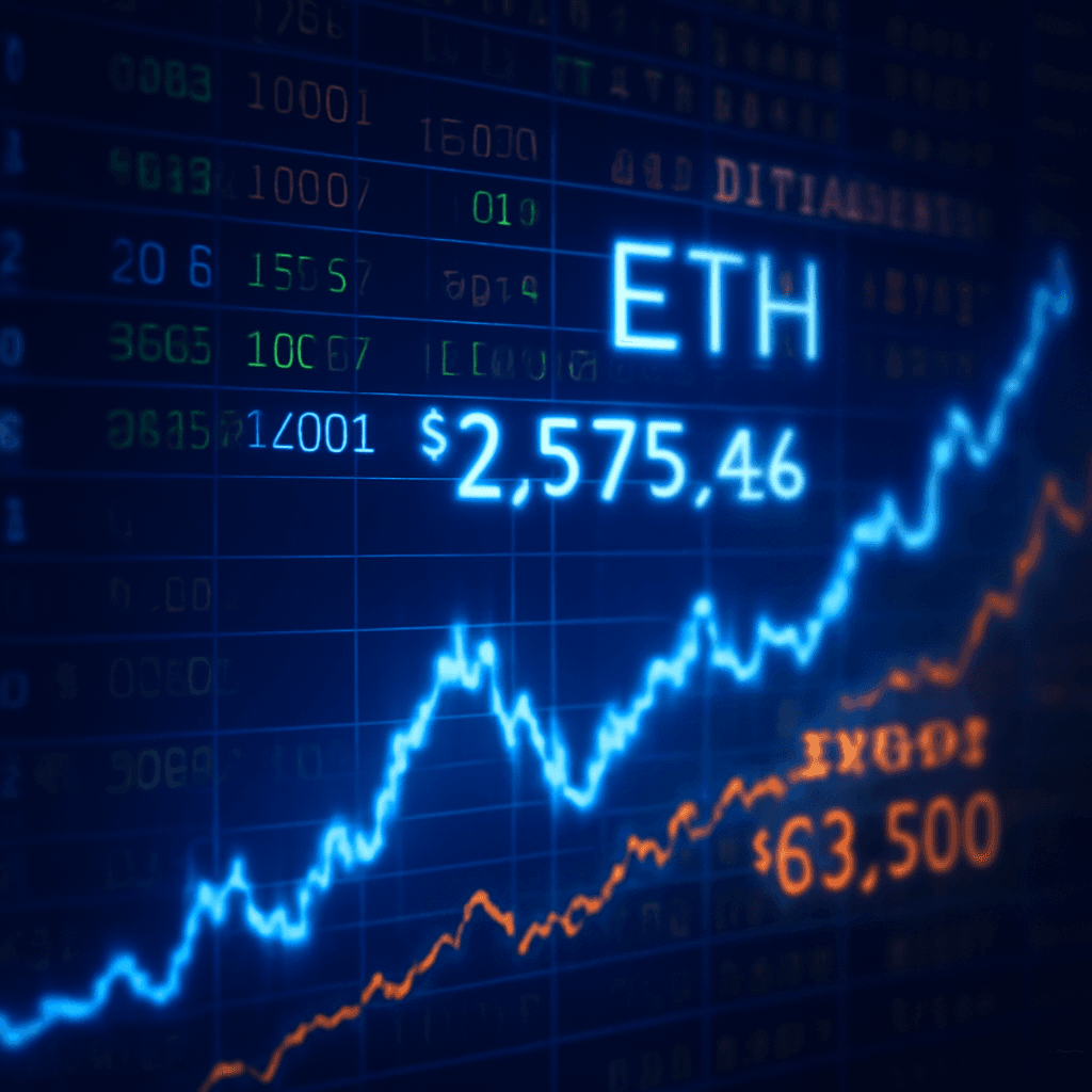 以太幣推動加密貨幣上漲，Bitcoin 持穩於 63,000 美元之上，顯示潛在復甦
