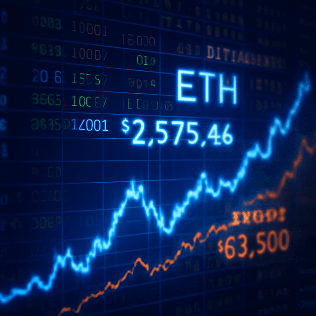 以太幣推動加密貨幣上漲，Bitcoin 持穩於 63,000 美元之上，顯示潛在復甦