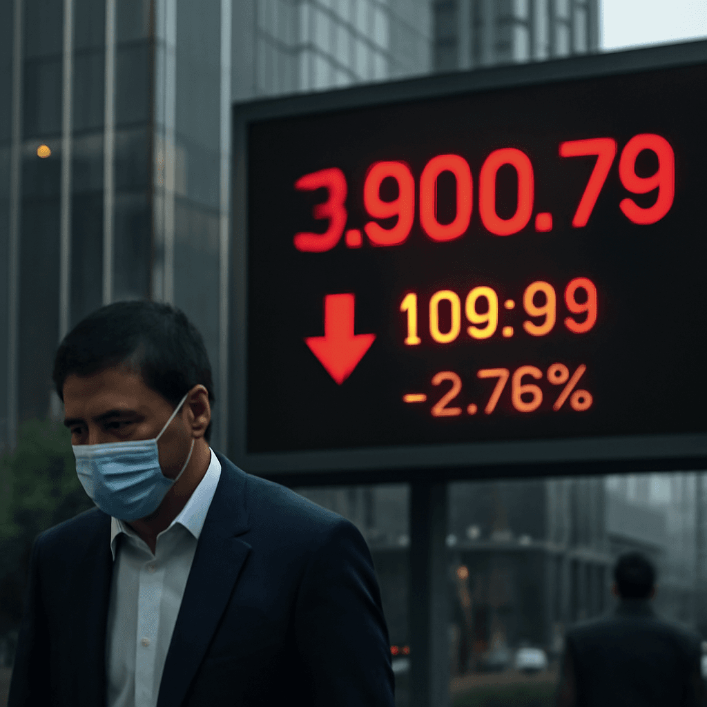 A 股在雙重衝擊後能復甦嗎？上證指數徘徊於 3,900 附近，記憶體龍頭暴跌