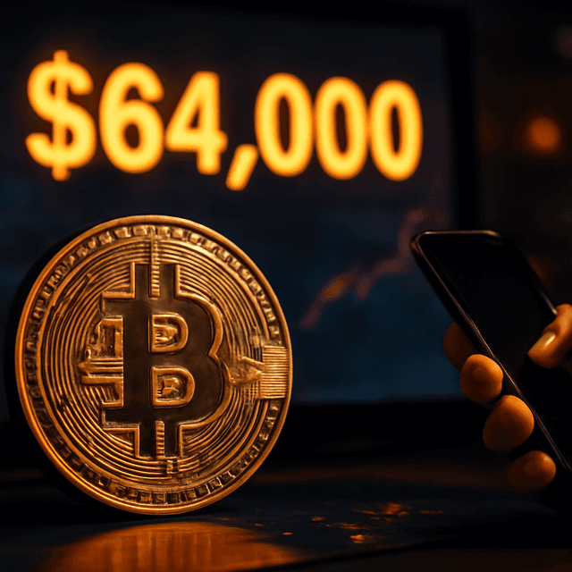 比特幣上漲接近 64,000 美元，市場對 Strategy 出售和 Coldcard 清掃不以為意
