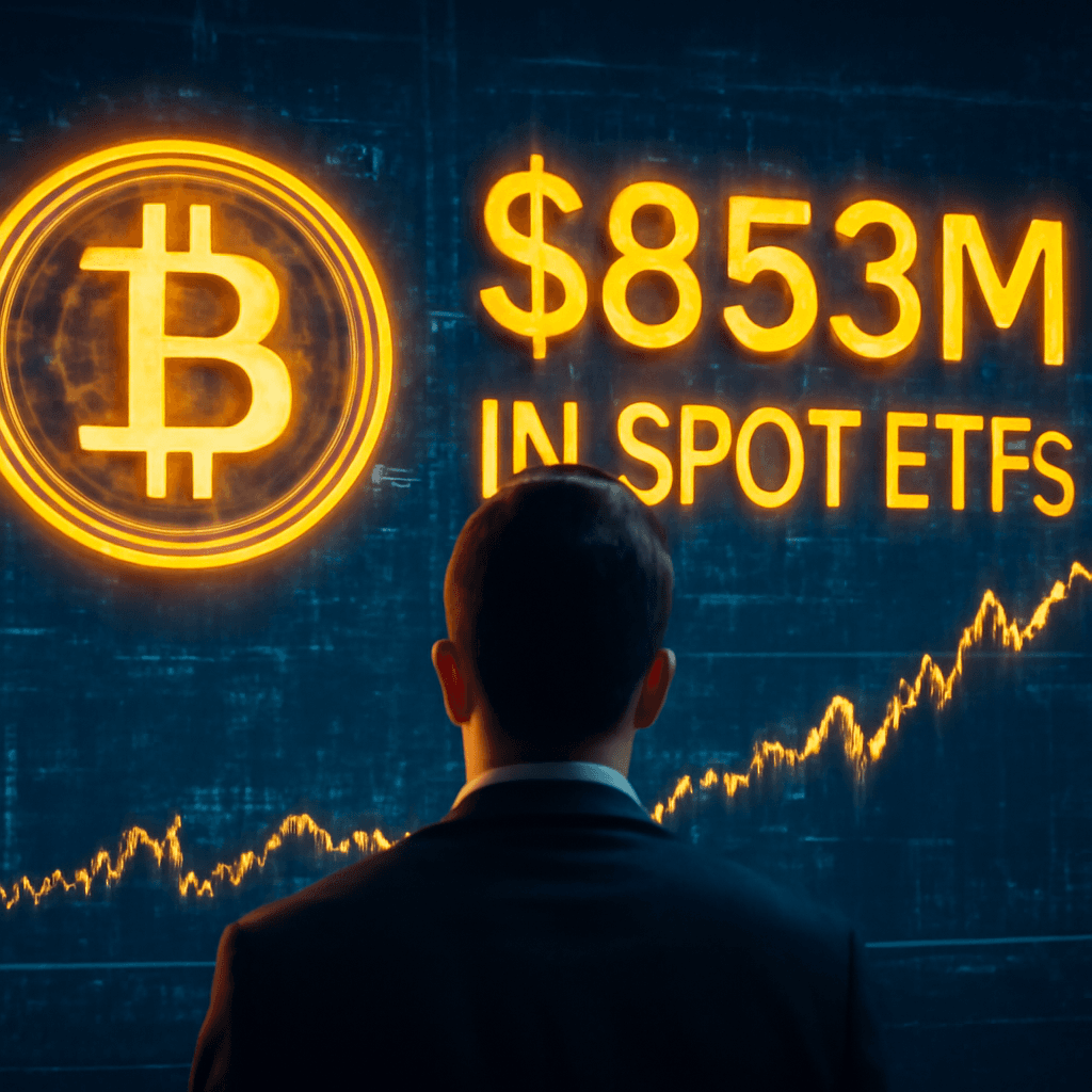 投資人向比特幣現貨 ETF 注入 8.53 億美元，黑石的 IBIT 領跑