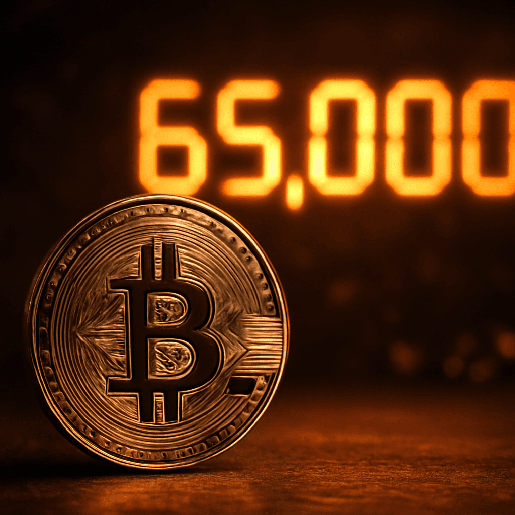 比特幣在美國通膨報告前突破 65,000 美元