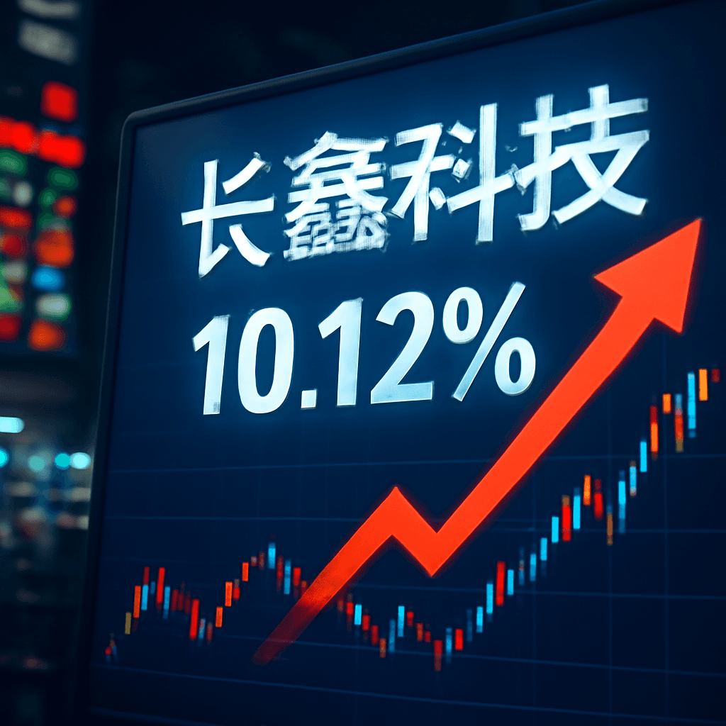 長鑫科技大漲逾 10%，在強勁市場動能下股價創上市以來新高