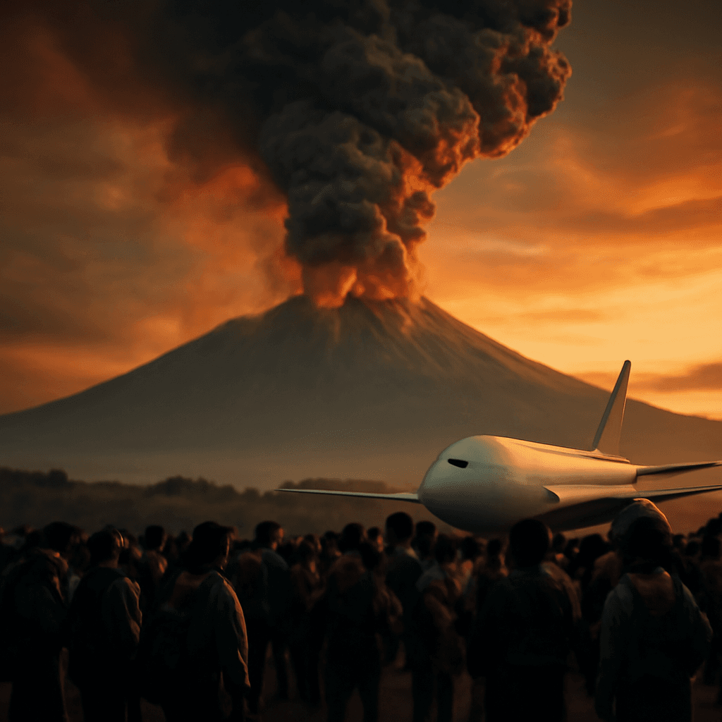阿那克克拉卡托火山噴發造成數十萬人滯留，印尼機場持續關閉
