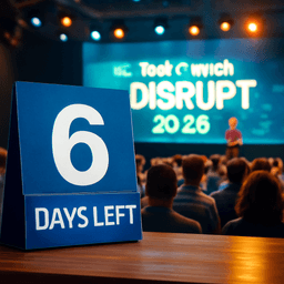 距離在舊金山舉行的 TechCrunch Disrupt 2026 享有折扣並取得先機只剩六天