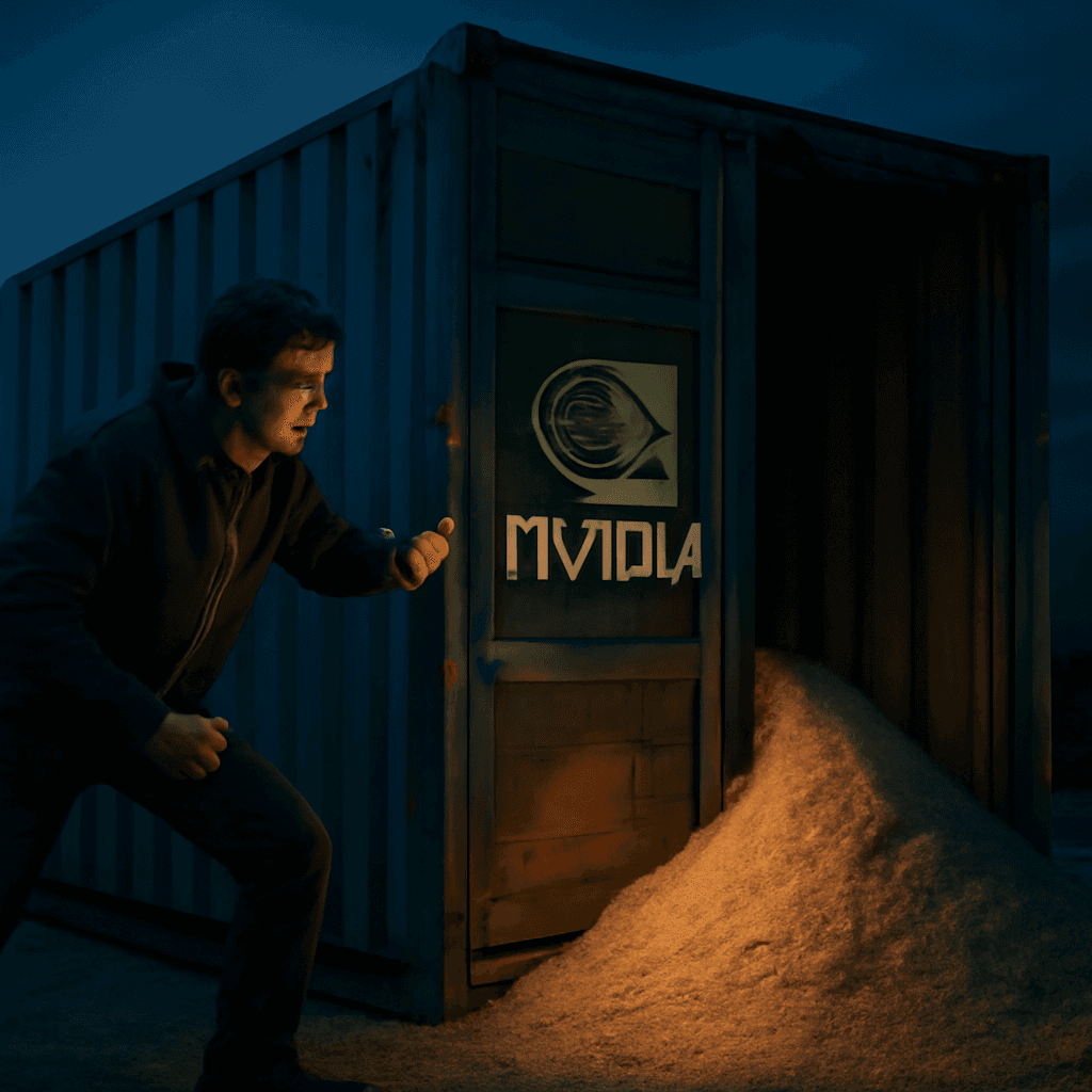 竊賊以為撈到大財：貼有 NVIDIA 標誌的貨櫃被偷，內裝只有沙子，並非 AI 晶片