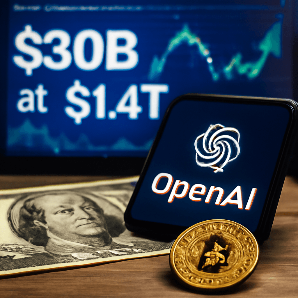 據報 OpenAI 正尋求 300 億美元的上市前融資，估值 1.4 兆美元