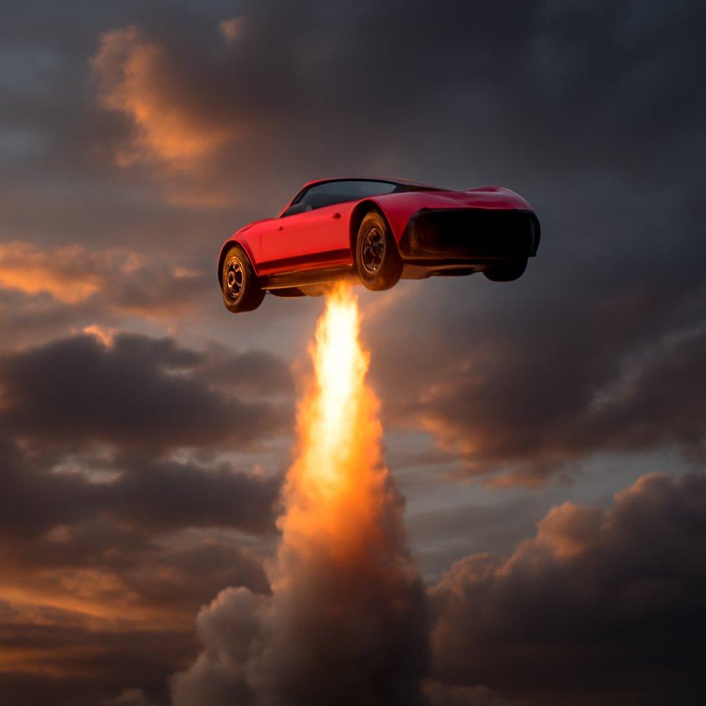 Tesla 火箭動力 Roadster 展現飛行能力，但能否公開使用仍未明朗
